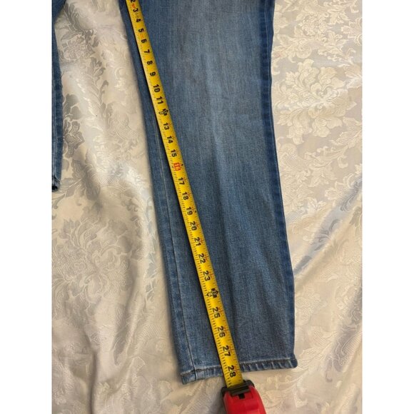 Talbots Slim Ankle Blue Jeans Size 14 Mid Rise Panama Wash Stretch - Picture 11 of 11